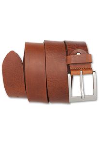 Bernd Götz BERND GÖTZ Damen Ledergürtel, braun, casual,modisch,klassisch, Gr. 80, unifarben, Leder, Gürtel, mit rechteckiger Dornschließe