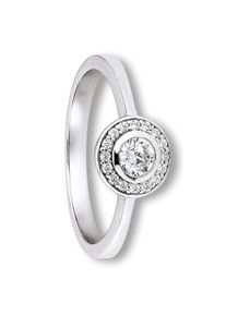 ONE ELEMENT Damen Silberring "Zirkonia Ring aus 925 Silber", 56,mit Zirkonia, Silber 925 (Sterlingsilber), silber, Silber 925 (Sterlingsilber),