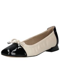 Caprice Damen Ballerina "Caprice Ballerinas Leder", Gr. 39, beige, Leder, casual, Schuhe
