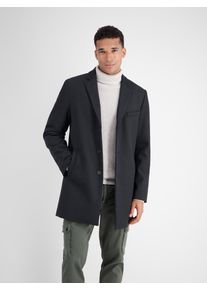 Lerros Herren Langjacke "Lerros Eleganter Mantel mit Reverskragen und Wollanteil", blau, Gr. 58, 67% Polyester, 30% Wolle, 3% Nylon, Jacken, Keine