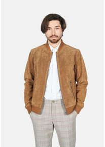 Freaky Nation Herren Lederjacke "Ted", braun, Gr. M, Oberstoff: 100% Leder, Futter: 100% Polyester, Jacken