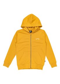 Billabong Kinder Kapuzensweatjacke "Arch", gelb, Gr. 14, 55% Baumwolle, 25% Baumwolle, 20% Polyester, Sweatjacken