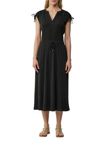 Damen Midirock, schwarz, casual, Gr. 44, s.Oliver BLACK LABEL, unifarben, Jersey, Obermaterial: 65% Modal, 35% Polyester, Röcke, mit elastischem Bund