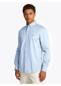 Tommy Hilfiger Herren Langarmhemd "CORE FLEX POPLIN SOLID RF SHIRT", blau, casual, Gr. XL, Web, Obermaterial: 100% Baumwolle, Hemden