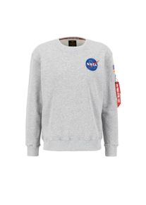 Herren Sweater "Alpha Industries Men - Sweatshirts Space Shuttle Sweatshirt", grau, Gr. S, Alpha Industries, Obermaterial: 80% Baumwolle, 20%