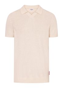 JOOP! JOOP JEANS Herren Kurzarmpullover "Beloro", beige, casual, Gr. L, unifarben, Strick, Obermaterial: 100% Baumwolle, Pullover, Mit Rundhalsausschnitt