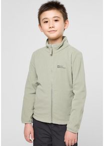 Jack Wolfskin Kinder Fleecejacke "TAUNUS JACKET K", grün, Gr. 128, Obermaterial: 100% Polyester; Futter: 100% Polyester, Jacken