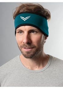 TRIGEMA Herren Stirnband "TRIGEMA Softshell-Stirnband", blau, sportlich, Gr. 2, Kunstfaser, Mützen