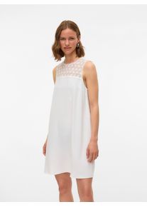 Véro Moda VERO MODA Damen Minikleid "VMALVA CROCHET SHORT DRESS WVN GA", rot, modisch, Gr. XS, unifarben, Web, Obermaterial: 100% Polyester, Kleider