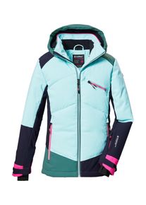 Killtec Kinder Skijacke "KSW 403 GRLS SKI JCKT", grün, sportlich, Gr. 128, Oberstoff: 100% Polyester, Futter: 100% Polyester, Wattierung: 100%
