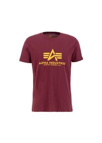 Herren T-Shirt "Alpha Industries Men - T-Shirts Basic T-Shirt BL", rot, Gr. M, Alpha Industries, Obermaterial: 100% Baumwolle, Shirts