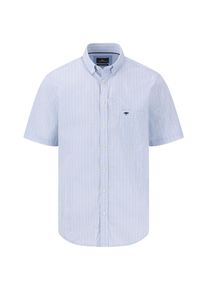 Fynch-Hatton Herren Kurzarmhemd, blau, casual, Gr. XXL, bedruckt, bestickt, Web, Obermaterial: 100% Baumwolle, Hemden, mit Brusttasche und