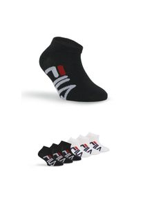 Fila Kinder Sneakersocken "JUNIOR UNISEX INVISIBLE SOCKS", Gr. 23, schwarz-weiß, diverse Faserarten, unifarben, Socken, mit Logoschriftzug seitlich