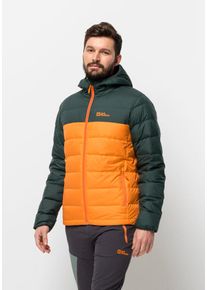 Jack Wolfskin Herren Daunenjacke "ATHER DOWN HOODY M", orange, Gr. L, OBERSTOFF: 100% POLYESTER; FUTTER: 100% POLYESTER; FÜLLUNG: 90% ENTENDAUNEN,