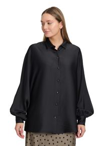 Vera Mont Damen Satinbluse "Vera Mont Satin-Bluse mit Kragen", schwarz, elegant, Gr. 44, Obermaterial: 100% Polyester., Blusen