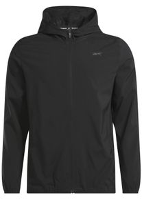 Reebok Herren Trainingsjacke "ID TRAIN WOVEN JACKET/BLACK", schwarz, sportlich, Gr. XXL, Obermaterial: 100% Polyester, Jacken