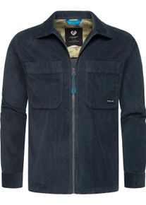 Ragwear Herren Langarmhemd "Cordy", grau, modisch, Gr. M, Material: 100% Baumwolle, Hemden, Stylische Herren Hemdjacke aus Cord mit großen