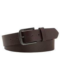 Levi's LEVI'S Damen Ledergürtel "SEINE METAL GÜRTEL", braun, casual,modisch, Gr. 85, unifarben, Leder, Gürtel, ADLER POINT METAL BELT