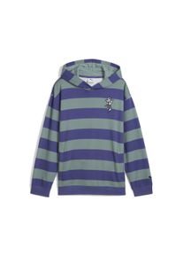 Puma Kinder Hoodie "SUPER Puma Graphic Hoodie Jungen", grün, Gr. 128, Obermaterial: 100% Baumwolle; Kapuzenfutter: 100% Baumwolle; Rippe: 97%