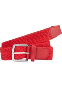 Lascana Damen Hüftgürtel "Flechtgürtel", rot, modisch, Gr. 75, unifarben, Flechtoptik, Materialmix, Gürtel, elastischer Gürtel, Shaping-Effekt,