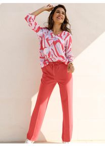 Classic Basics Damen Schlupfhose, pink, Gr. 46, unifarben, 95% Polyester, 5% Elasthan, Hosen
