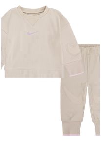 Nike Sportswear Kinder Jogginganzug, beige, Gr. 68, Obermaterial: 95% Baumwolle, 5% Elasthan, Sportanzüge