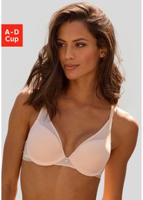 s.Oliver Damen Push-up-BH "Zoè", Gr. 70, rosa, Microtouch, Obermaterial: 60% Polyamid, 35% Polyester, 5% Elasthan, casual, BHs, aus modischen Mesh in
