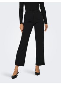 Jacqueline de Yong JDY Damen Anzughose "JDYGEGGO STRAIGHT PANT JRS NOOS", schwarz, modisch, Gr. L, unifarben, Web, Obermaterial: 95% Polyester, 5% Elasthan, Hosen