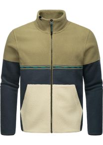 Ragwear Herren Fleecejacke "Lonndy", grün, sportlich, Gr. XL, Fleece, Material: 100% Polyester, Jacken, Angesagte Herren Plüschjacke mit hohem Kragen