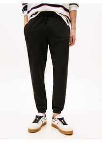 Tommy Jeans Herren Sweathose "TJM SLIM RWB DNA GRAPHIC PANT", schwarz, casual, Gr. S, Sweatware, Obermaterial: 100% Baumwolle, Hosen, mit elastischem