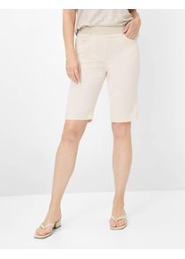 Damen Bermudas "Style PAMINA BERMUDA", beige, Gr. 44, RAPHAELA BY Brax, 90% Baumwolle, 8% Elastomultiester, 2% Elasthan, Hosen