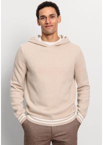 OLYMP Herren Kapuzenpullover "OLYMP Strick Casual", beige, casual, Gr. XXL, Strick, Obermaterial: 48% Wolle, 39% Baumwolle, 13% Polyamid, Pullover