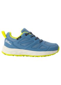 Jack Wolfskin Kinder Sneaker "WOODLAND 2 TEXAPORE LOW K", Gr. 31, blau, Main Material Second Material: 100% Polyamide; Lining Sole: 100% Rubber/ EVA,