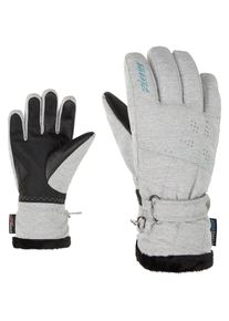 Ziener Kinder Skihandschuhe "LANIA AS PR", grau, Gr. 3, Kunstfaser, Handschuhe
