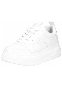 Buffalo Damen Sneaker "Buffalo Sneaker Lederimitat/Textil", Gr. 41, weiß, Lederimitat, Textil, casual, Schuhe