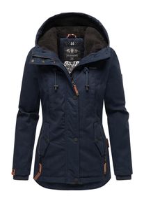 Marikoo Damen Winterjacke "Bikoo", blau, modisch, Gr. S, Oberstoff: 100% Baumwolle, Futter: 100% Polyester, Wattierung: 100% Polyester, Ärmelfutter: