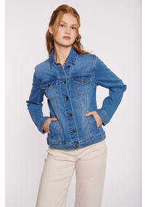 Haily's HAILY’S Damen Jeansjacke "LS C DJK Ma44cy", blau, feminin, Gr. S, Abriebeffekte, Denim/Jeans, Obermaterial: 77% Baumwolle, 21% Polyester, 2%