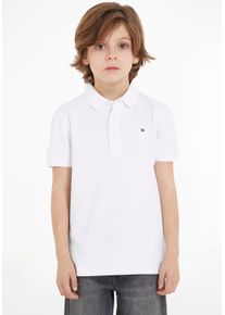 Tommy Hilfiger Jungen Poloshirt "BOYS TOMMY POLO", weiß, Gr. 6, Piquu00e9, Obermaterial: 96% Baumwolle, 4% Elasthan, Shirts, Kinder Kids Junior