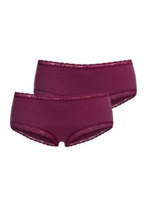 s.Oliver Damen Panty, Gr. 36, rot, Obermaterial: 95% Baumwolle, 5% Elasthan. Spitze: 90% Polyamid, 10% Elasthan. Zwickel: 95% Baumwolle, 5% Elasthan,