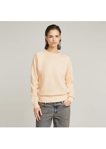 G-Star Raw G-STAR Damen Sweatshirt "Premium core 2.0", beige, casual, Gr. L, unifarben, Sweatware, Obermaterial: 55% Baumwolle, 45% Polyester, Sweatshirts, mit