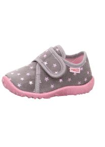 Superfit Kinder Hausschuh "SPOTTY WMS: Mittel", Gr. 19, rosa, Textil, metallic, klassisch, Schuhe, Klettschuh, Kindergarten Schuh mit Motiv,