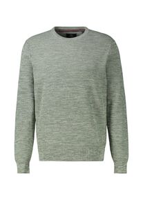 Lerros Herren Strickpullover "Lerros Strickpullover in Melangeoptik", grün, Gr. S, 100% Baumwolle, Pullover