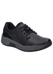 Josef Seibel Herren Schnürschuh "Mitchell 02", Gr. 40, schwarz, Leder, Textil, casual, Schuhe, Komfortschuh, Freizeitschuh, Sneaker mit Wechselfußbett