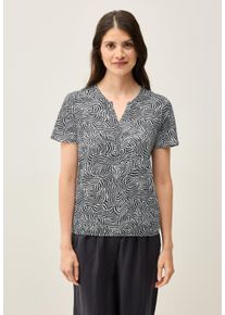 Cecil Damen T-Shirtvolcanic grau, casual, Gr. S, bedruckt, Web, 100% Baumwolle , Shirts, aus reiner Baumwolle