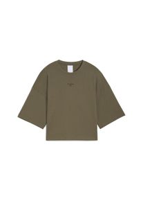 Puma Damen Trainingsshirt "Puma x HYROX Oversize T-Shirt Damen", grün, Gr. L, Obermaterial: 100% Baumwolle; Kragen: 29% Polyester, 71% Baumwolle,
