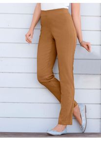 Stehmann Damen Dehnbund-Hose, braun, Gr. 21, unifarben, 72% Viskose, 25% Polyamid, 3% Elasthan, Hosen