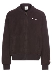 Champion Kinder Sweatjacke, schwarz, sportlich, Gr. S, Obermaterial: 100% Polyester, Sweatjacken