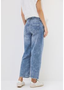 Cecil Damen Loose-fit-Jeans, blau, casual, Gr. 31, unifarben, Jeans, 78% Baumwolle, 20% Polyester, 2% Elasthan, Jeans, High Waist