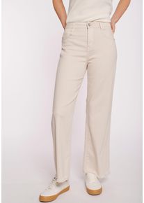 Haily's HAILY’S Damen Weite Jeans "7/8 C JN Ju44lina", beige, feminin, Gr. L, unifarben, Denim/Jeans, Obermaterial: 98% Baumwolle, 2% Elasthan, Jeans