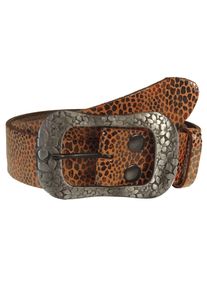 Damen Ledergürtel, rot, modisch,feminin, Gr. 90, RETTUNGSRING BY SHOWROOM 019, unifarben, Antik-Look, animal-print, beschichtet, bedruckt,